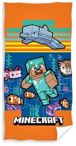 Ręcznik kąpielowy dla dzieci Minecraft Aquatic World, 70 x 140 cm