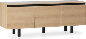 Kolumna RTV Molina 3-drzwiowa kolor dębu