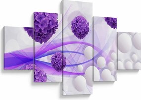 Zdjęcie - Kulki, kulki, kwiaty, ... (125x70 cm)