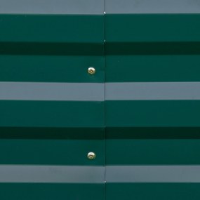 Outsunny Podwyższone łóżko ogrodowe Stal Otwarte dno Łatwy montaż Zielony 95x90 5x29 8cm | Aosom PL