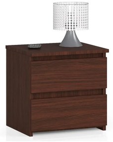 Klasyczna Szafka Nocna W Kolorze Wenge T7-L68