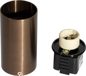 Nowoczesny reflektor ciemny brązowy do systemu szynowego 1-fazowego GU10 35mm - Iconic Ruby Honey