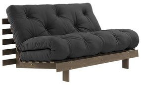 Czarna rozkładana sofa 140 cm Roots – Karup Design