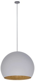 Margo szaro złota lampa wisząca, częśc sfery, środek złoty, średnica 46cm