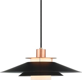 Halo Design 990785 - Lampa wisząca na lince RIVOLI 1xE27/40W/230V śr. 40 cm czarna/miedziana