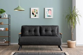 Sofa rozkładana Sando 2 ciemnoszara