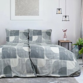 B.E.S. Petrovice Posciel flanelowa Nordic Grey, 140 x 200 cm, 70 x 90 cm
