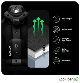 Fotel Obrotowy Diablo X-Player 2.0 Small, Czarny