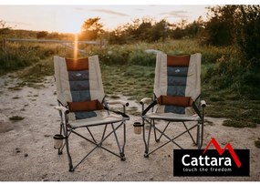 Cattara 13468 Składane krzesło kempingowe Grant,beżowe