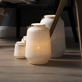 Biała porcelanowa LAMPA rozmiar XL (30 cm)