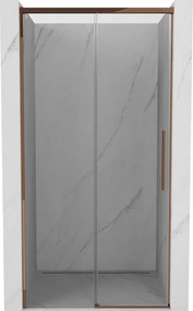 Mexen Rox drzwi prysznicowe rozsuwane 110 cm, transparent, różowe złoto - 8C2-110-000-60-00