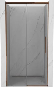 Mexen Rox drzwi prysznicowe rozsuwane 110 cm, transparent, różowe złoto - 8C2-110-000-60-00