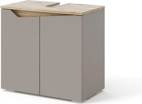 Szafka pod umywalkę szary 60x35x57.5 marelle