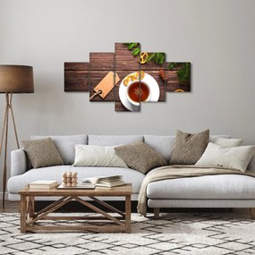 Obraz - kubek z dekoracjami (125x70 cm)