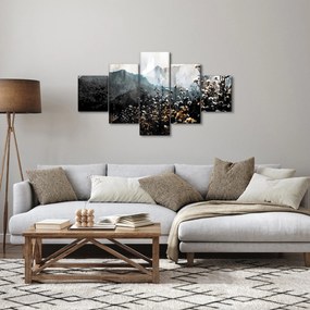 Obraz - Ilustracja przedstawiająca dzikie kwiaty (125x70 cm)