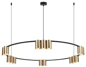 Lampa wisząca ze złotymi kloszami - K407-Abea