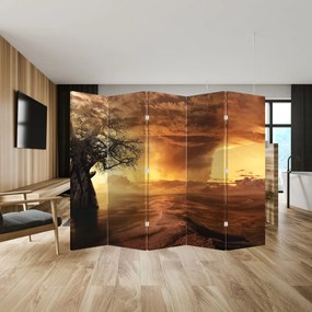 Parawan - Pomarańczowe chmury (210x170 cm)