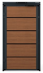 Zabudowa śmietnikowa 120L jednokomorowa, antracyt - orzech