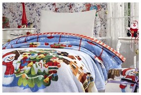 Koc ze świątecznym motywem z mieszanki bawełny 150x200 cm – Mila Home