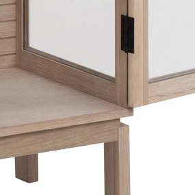 Witryna w dekorze dębu 80x180 cm Linley – Actona