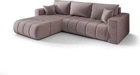 Narożnik BEDANTE MILO PREMIUM L Monolith 62 lewy z funkcją spania Mebel łączący wygodę i nowoczesny design