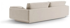 Biała aksamitna sofa 250 cm Torino – Micadoni