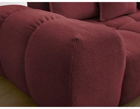 Bordowa sofa z tkaniny szenilowej 278 cm Everest – Bobochic Paris