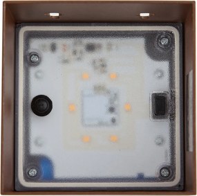 Zewnętrzna lampa ścienna rdzawobrązowa z LED IP65 Solarna - Charlene