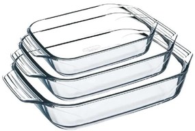 ZESTAW 3x naczyń żaroodpornych PYREX 2/3/4 l