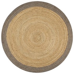 Okrągły szary dywanik 120 cm Z6-D00