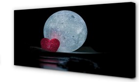 Zdjęcie na płótnie Księżycowe Serce na Niebie