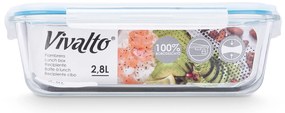 Szklany pojemnik na żywność hermetyczny LUNCH BOX, 2,8 l