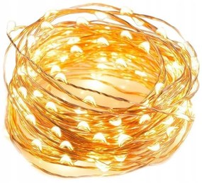 Świąteczny łańcuch świetlny 50 diod LED, ciepła biel