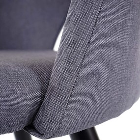 Krzesło do jadalni MCW-D73 (zestaw 6 sztuk),  ciemnoszary