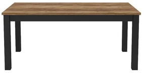 Stół OLIN 180x95 appenzeller fichte/czarny HELVETIA