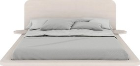 Łóżko lewitujące bukowe JAPANDIC / 160x200, kolor biały