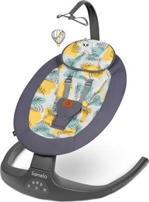 Lionelo - Bujaczek dla dzieci z melodią RALF 4xAA Betonowo-szary + pilot zdalnego sterowania