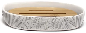 Biała ceramiczna mydelniczka Amber – douceur d'intérieur