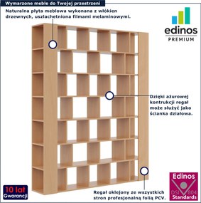 Nowoczesny regał na książki do salonu buk N3-T60