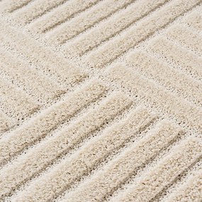 Dywan nowoczesny 3D Art kremowy Kwadraty 120 cm x 170 cm