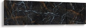 Obraz - Czarny marmur (170x50 cm)