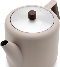 Beżowy dzbanek do herbaty ze stali nierdzewnej 1,1 l Duet Boston – Bredemeijer