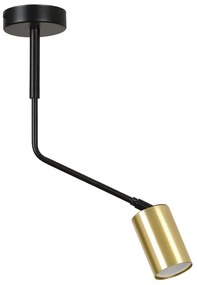 Czarna industrialna lampa sufitowa - 6X D058 G1-T60