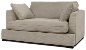 Beżowa sztruksowa sofa 132 cm Mobby – Scandic