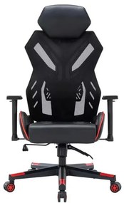 Fotel gamingowy REVOLT czarno- czerwony SIGNAL