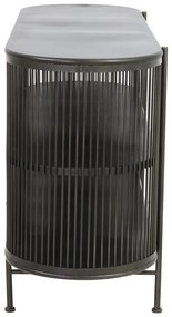 Czarna metalowa niska komoda 149x80 cm Yinthe – Light &amp; Living
