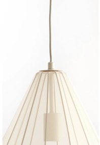 Beżowa lampa wisząca ze szklanym kloszem ø 28 cm Itela – Light &amp; Living