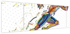 Obraz - Biegacz (170x50 cm)