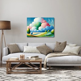 Obraz - Krajobraz z chmurą (70x50 cm)