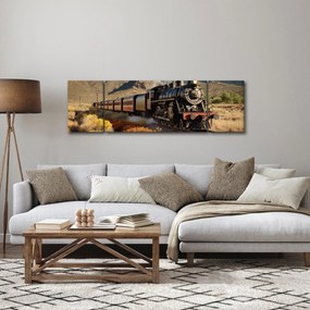 Obraz - Lokomotywa parowa (170x50 cm)